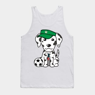 Dalmatian Playing Soccer Tank Top